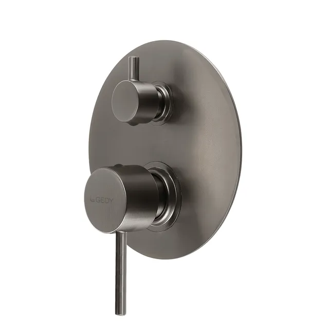 gedy-garda-mitigeur-douche-encastr-gun-metal-2 image 1