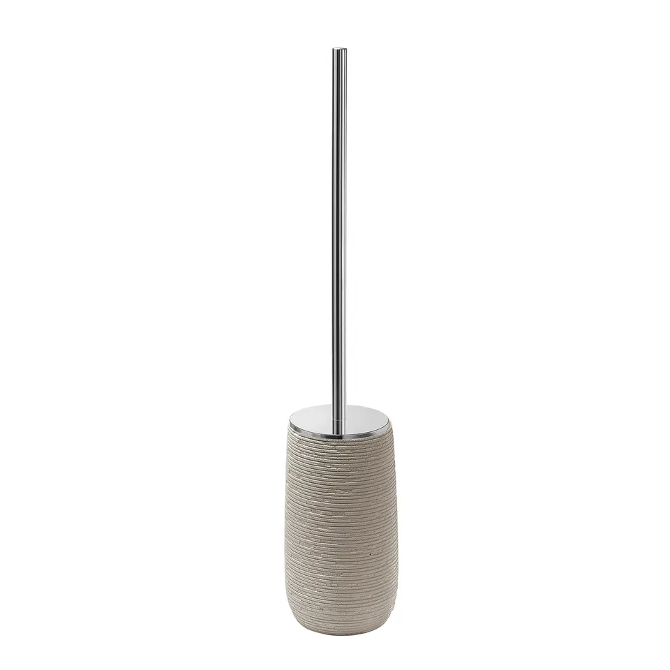 gedy-gemini-porte-brosse-wc-gris-tourterelle image 1