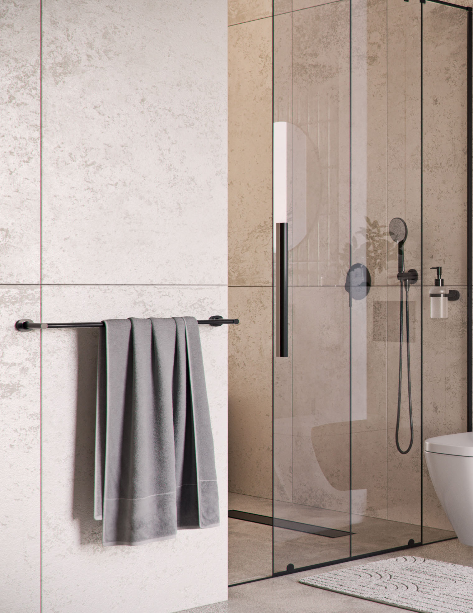 bisk-go-double-barre-d-appui-600-mm-gris image 3