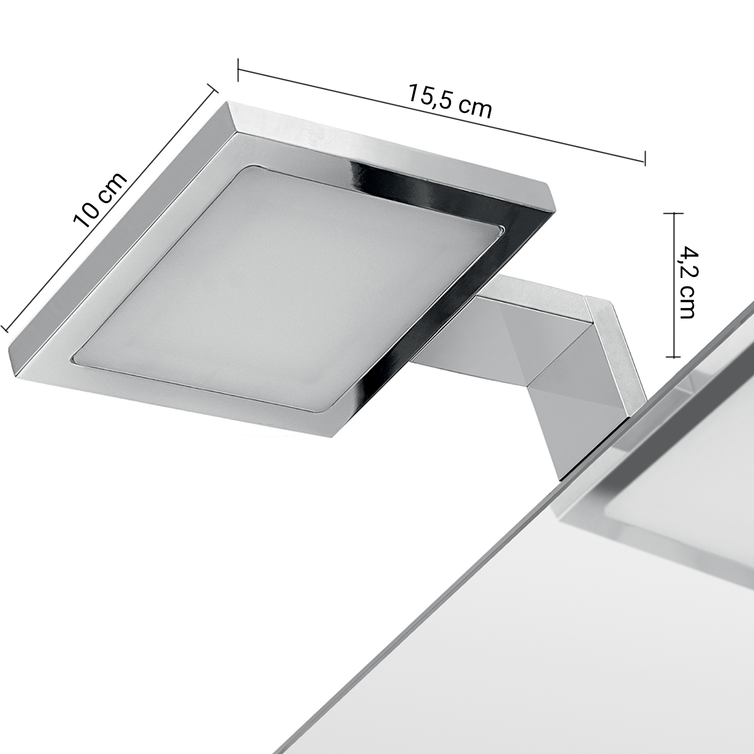 gedy-ibiza-lampe-led-miroir-chrome image 2