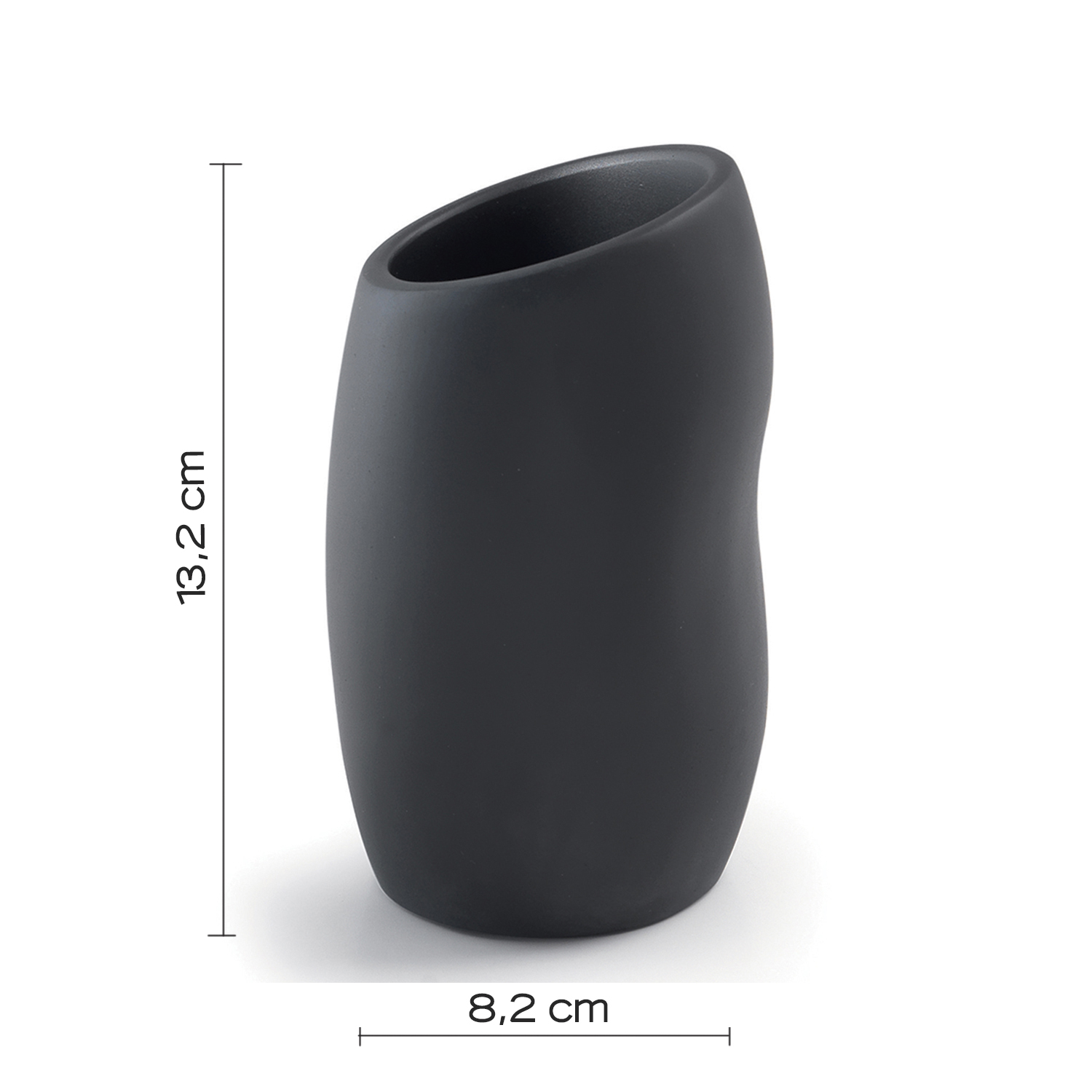 gedy-iside-porte-brosse-dents-noir-mat-poser image 2