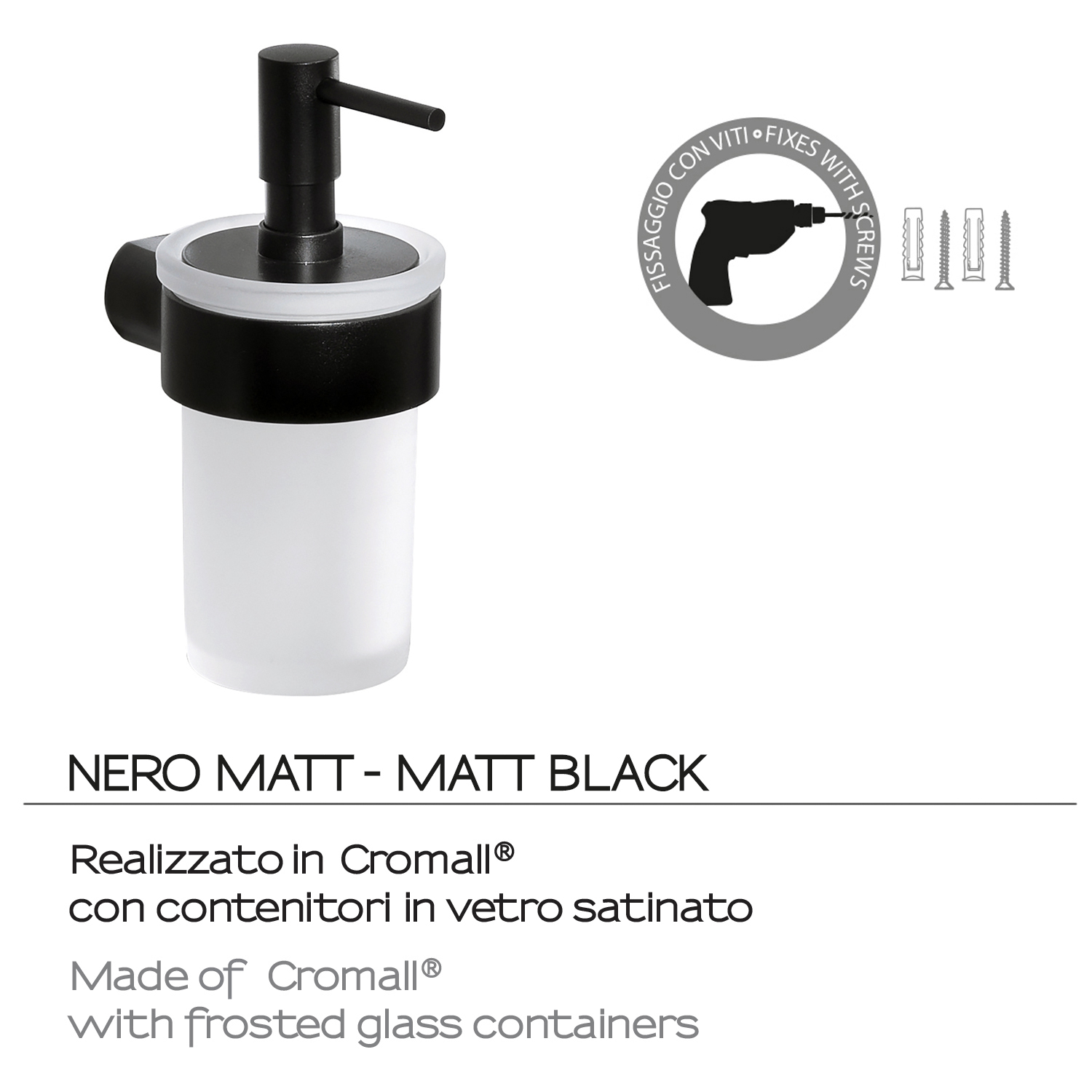 gedy-pirenei-distributeur-savon-noir-mat image 4
