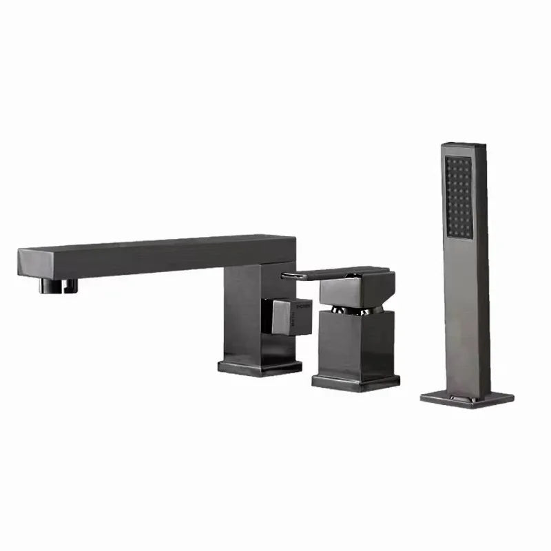 hudor-pernesse-0007-robinet-baignoire-gunmetal-3-trous image 1
