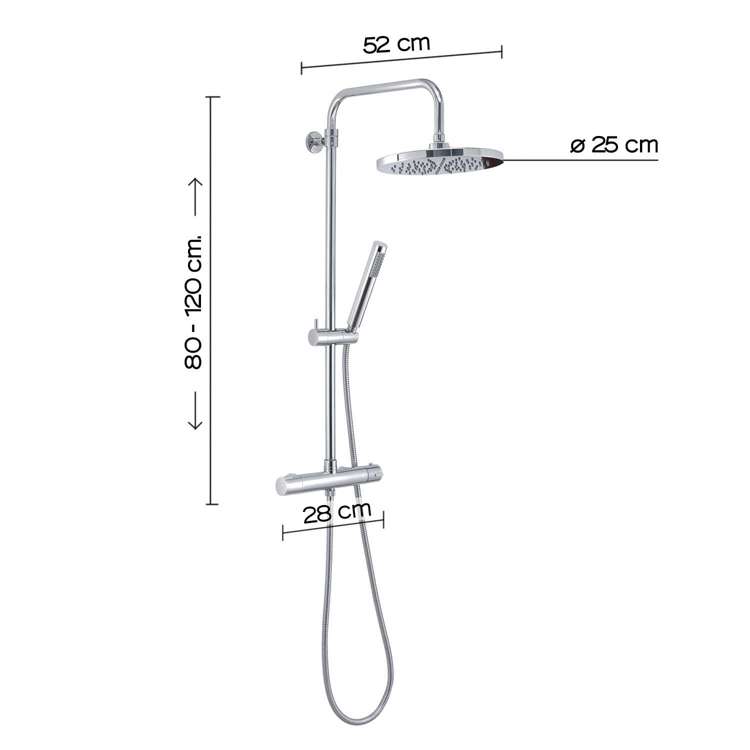 gedy-star-mix-00-colonne-de-douche-chrome-extensible image 2