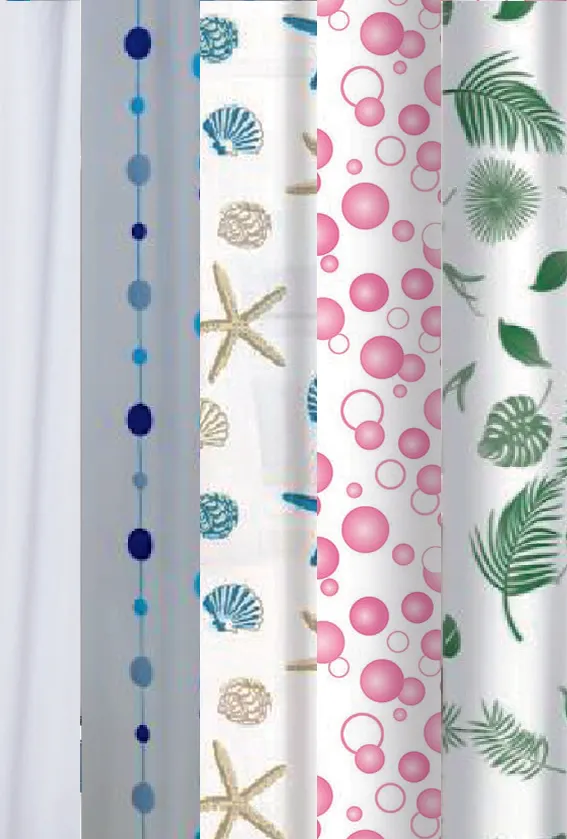 bisk-eco-rideau-de-douche-textile-tissu-lavable image 1