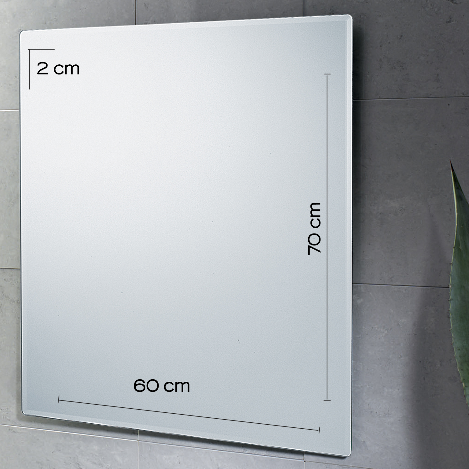 gedy-william-miroir-biseaut-60x70-cm-rectangulaire image 2