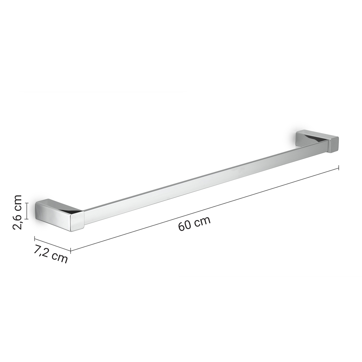 gedy-spluga-porte-serviettes-60-cm-chrome image 2