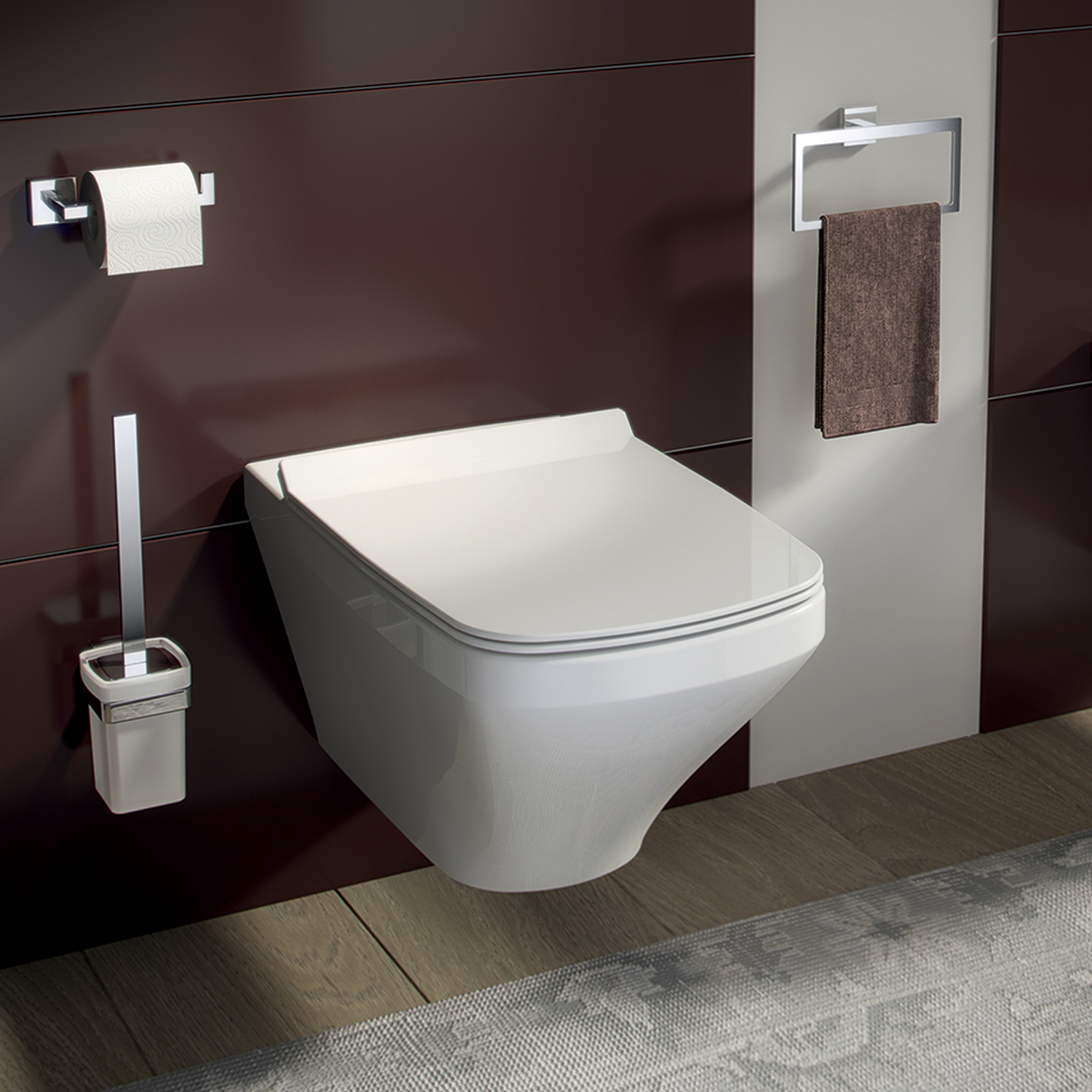 gedy-elba-anneau-porte-serviette-chrome-mural image 3