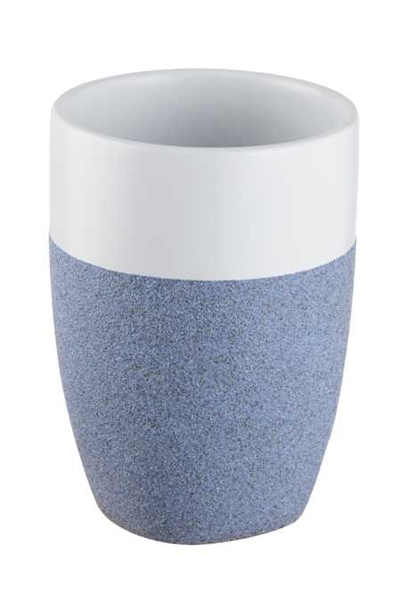 bisk-stone-gobelet-poser-gris-effet-pierre image 1