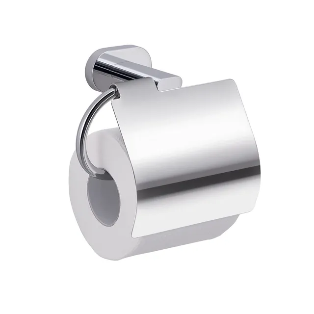 gedy-bernina-porte-rouleau-avec-couvercle-chrome image 1