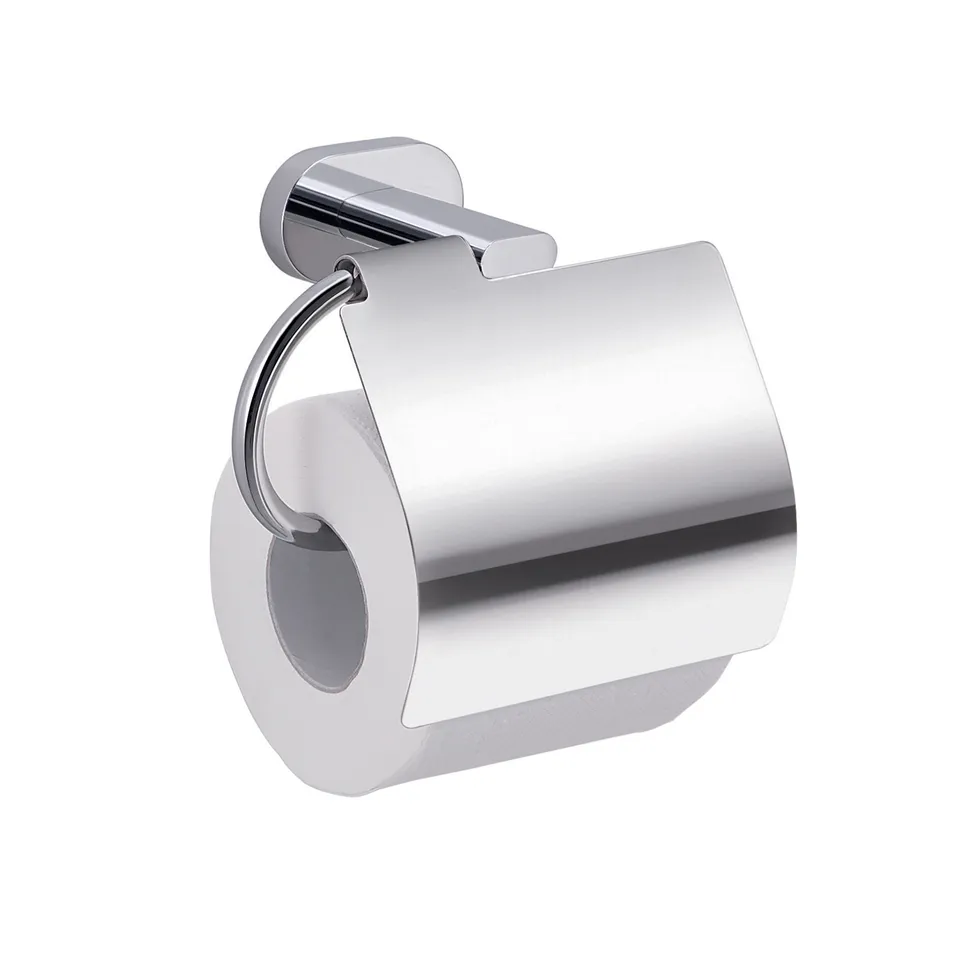 gedy-bernina-porte-rouleau-avec-couvercle-chrome image 1