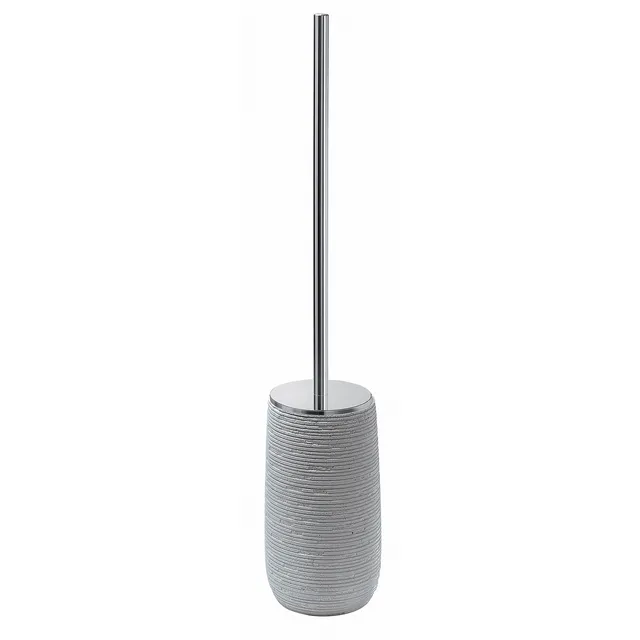 gedy-gemini-brosse-wc-gris-porte-brosse-poser image 1