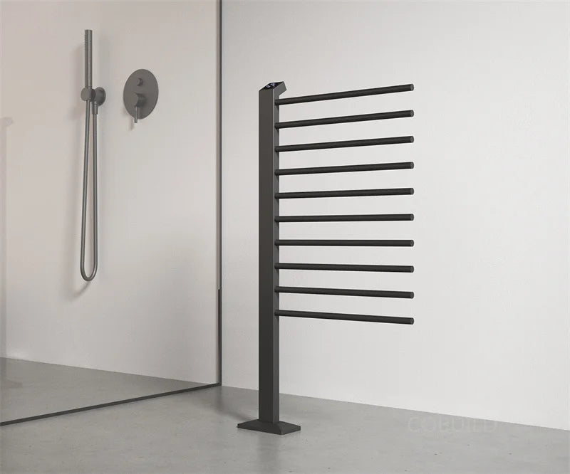 hudor-essential-porte-serviettes-chauffant-noir-inox image 2