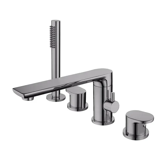 hudor-pernesse-robinet-baignoire-sur-plage-gunmetal-3-trous image 1