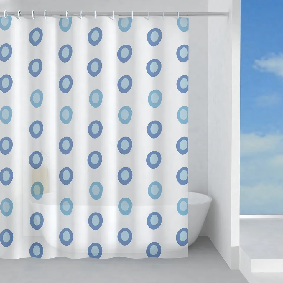 gedy-obl-rideau-de-douche-240x200-bleu-ciel image 1