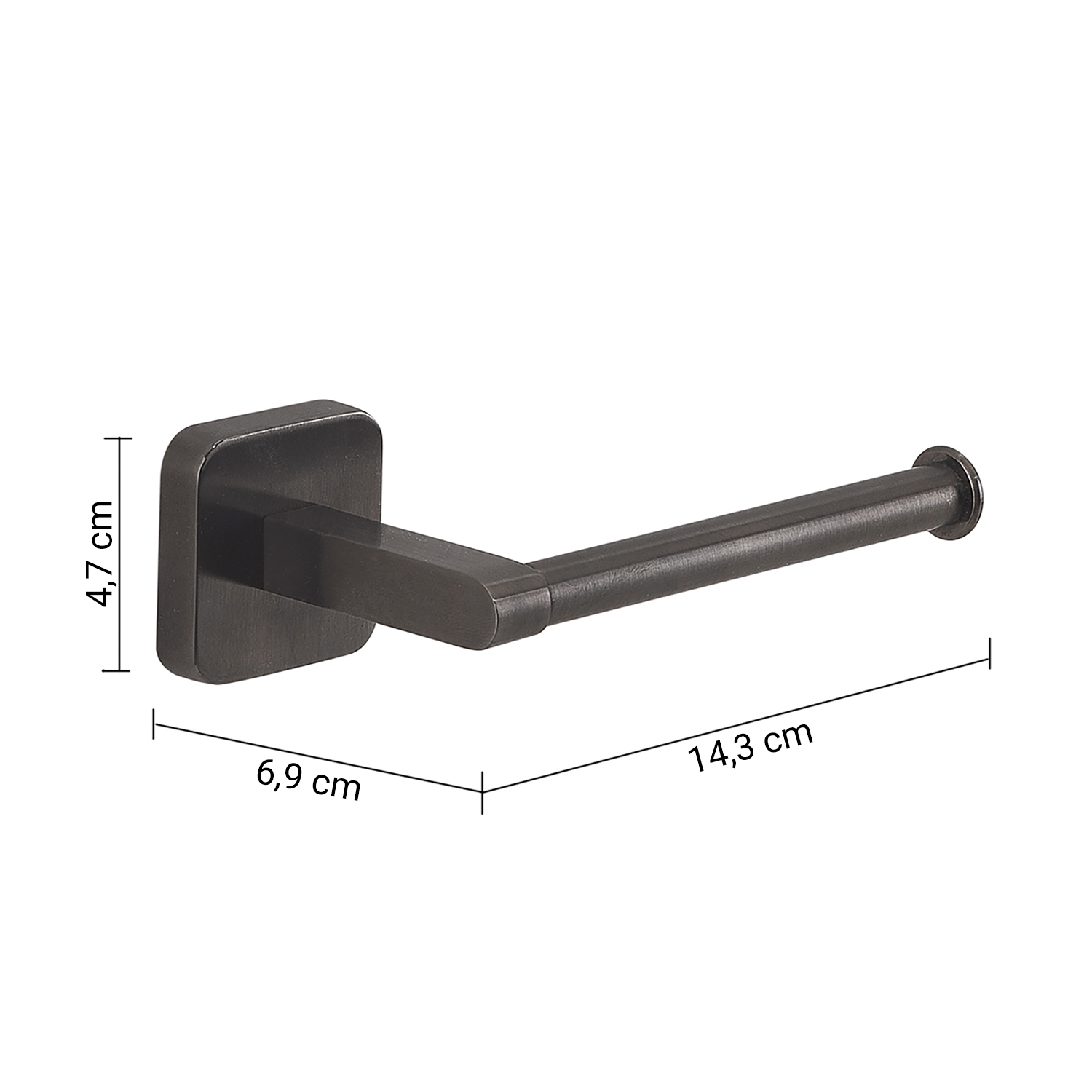 gedy-tonga-porte-rouleau-gun-metal image 2