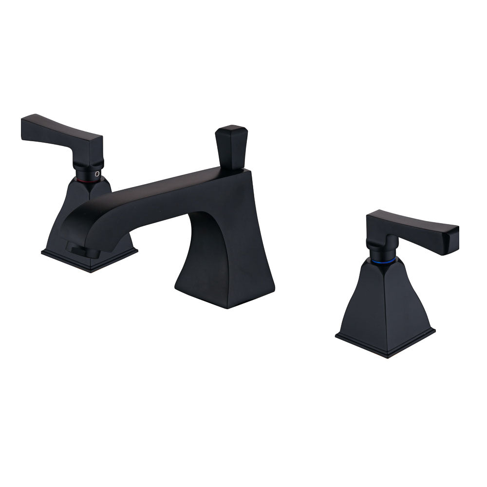 hudor-alph-e-essential-robinet-lavabo-3-trous-noir-mat-laiton image 1