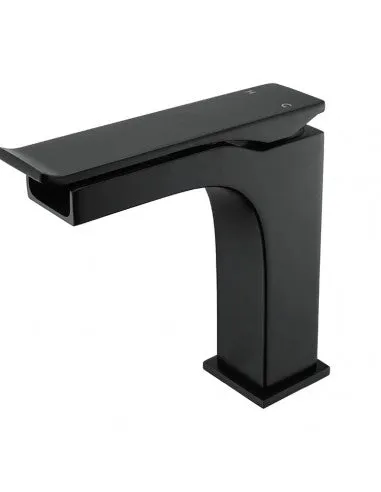 hudor-alph-e-801-robinet-lavabo-noir-mat-cascade image 1