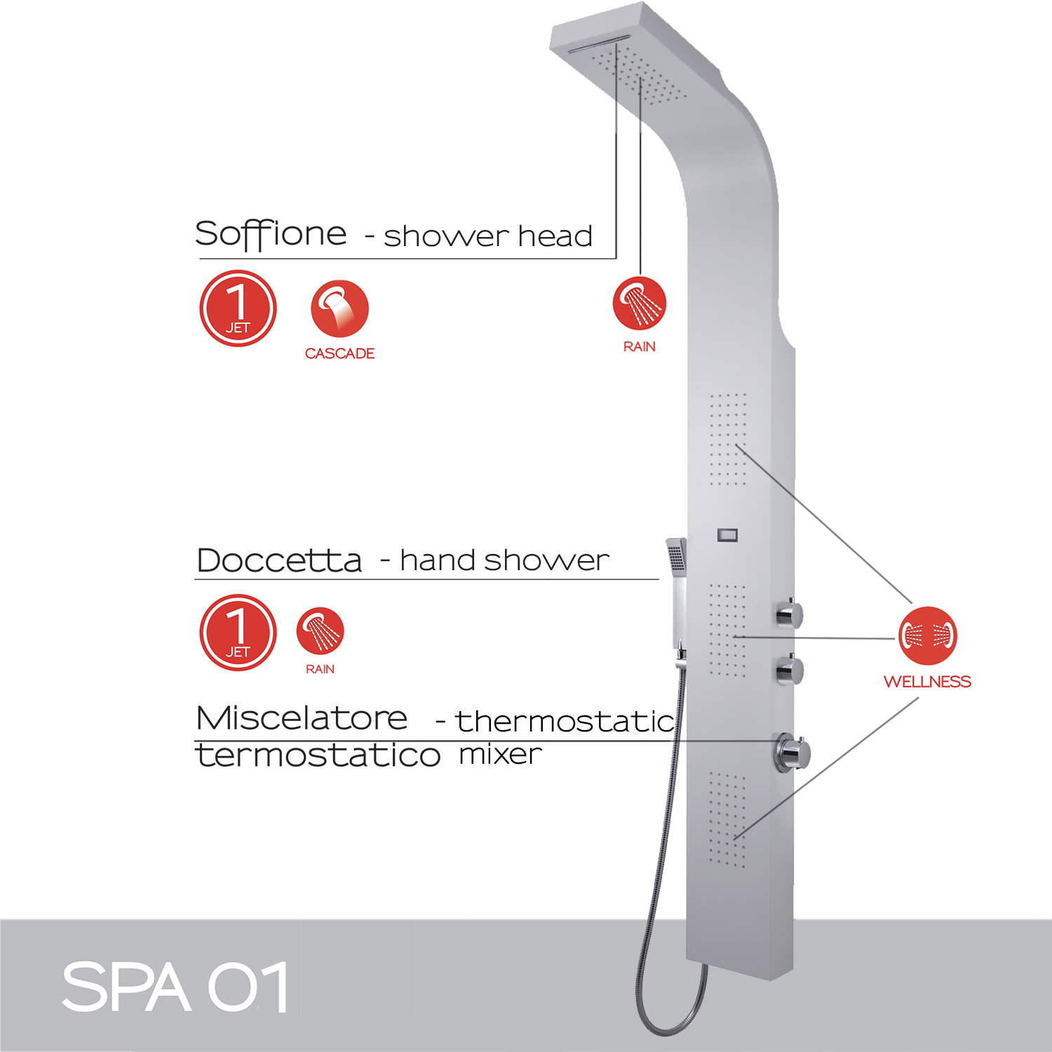 gedy-spa-00-panneau-douche-multifonction-blanc image 3