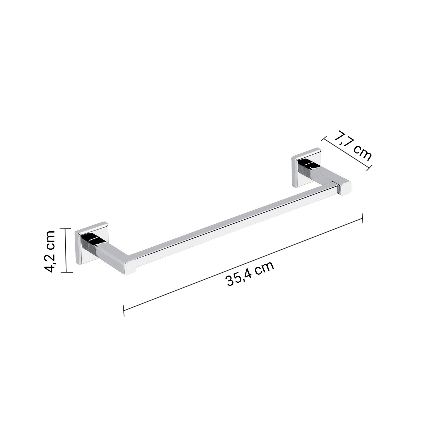 gedy-colorado-porte-serviette-35-cm-chrome image 2