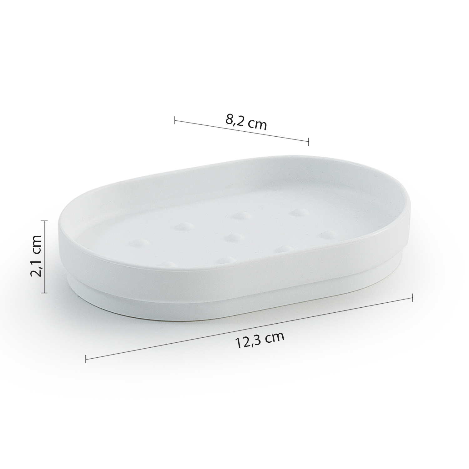 gedy-sharon-porte-savon-poser-blanc-mat image 2