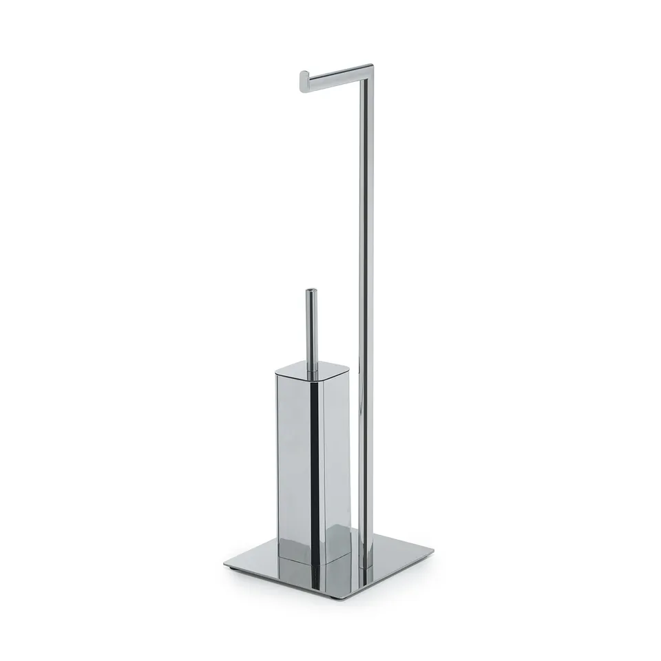 gedy-felix-ensemble-wc-porte-papier-brosse-chrome image 1