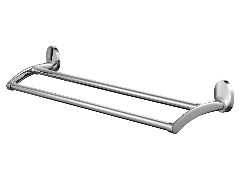 bisk-emotion-double-barre-fixe-610-porte-serviettes-double image 1