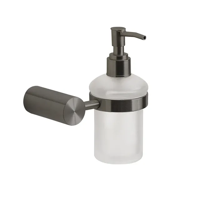 gedy-ande-distributeur-de-savon-gun-metal-poser image 1