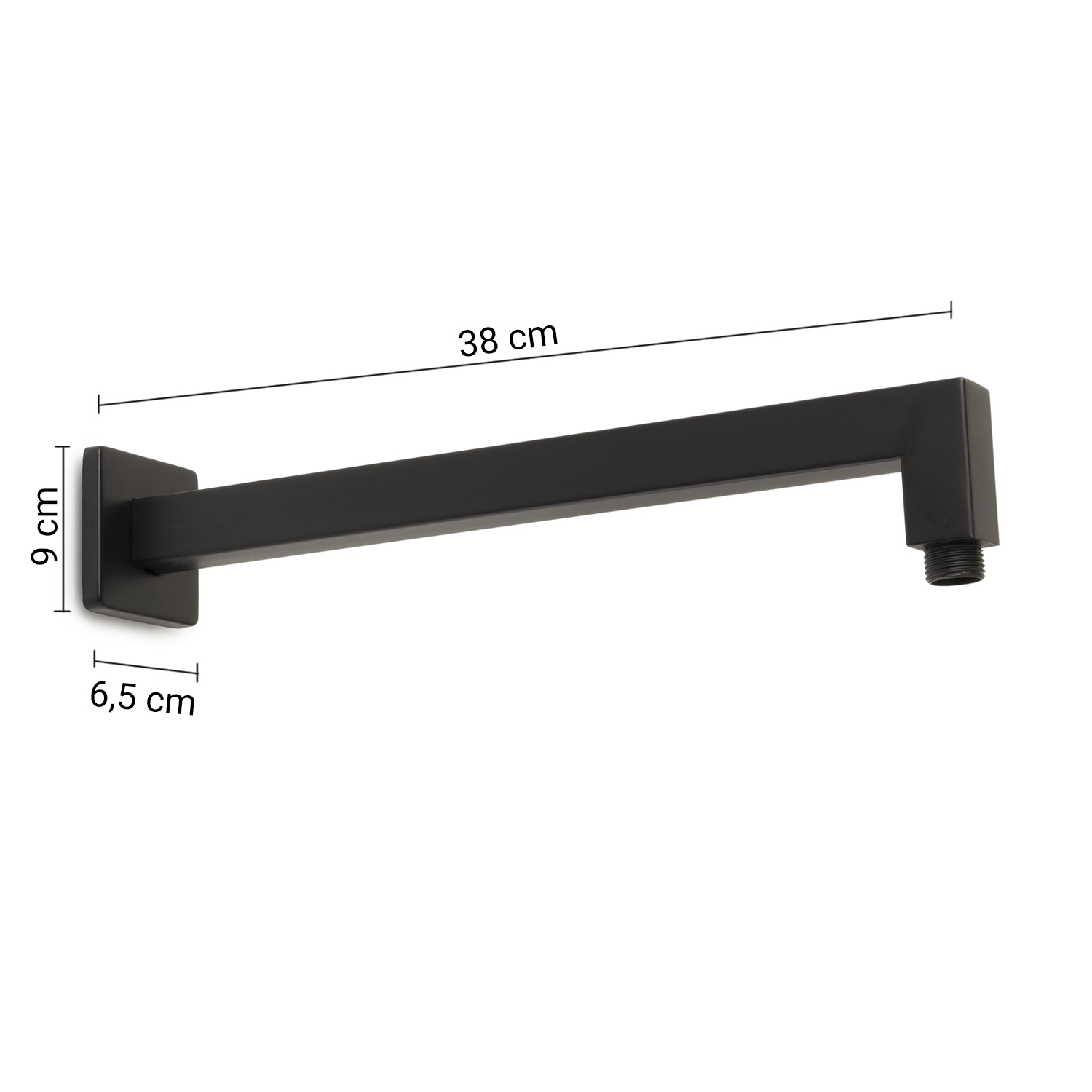 gedy-tube-tech-35-01-bras-de-douche-noir-mat image 2