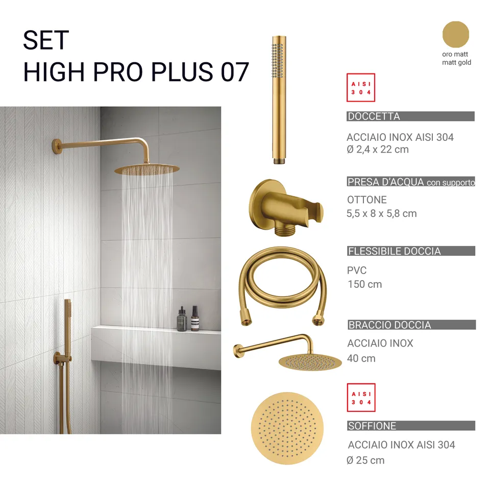 gedy-high-pro-plus-07-ensemble-douche-7-pi-ces-or-mat image 1