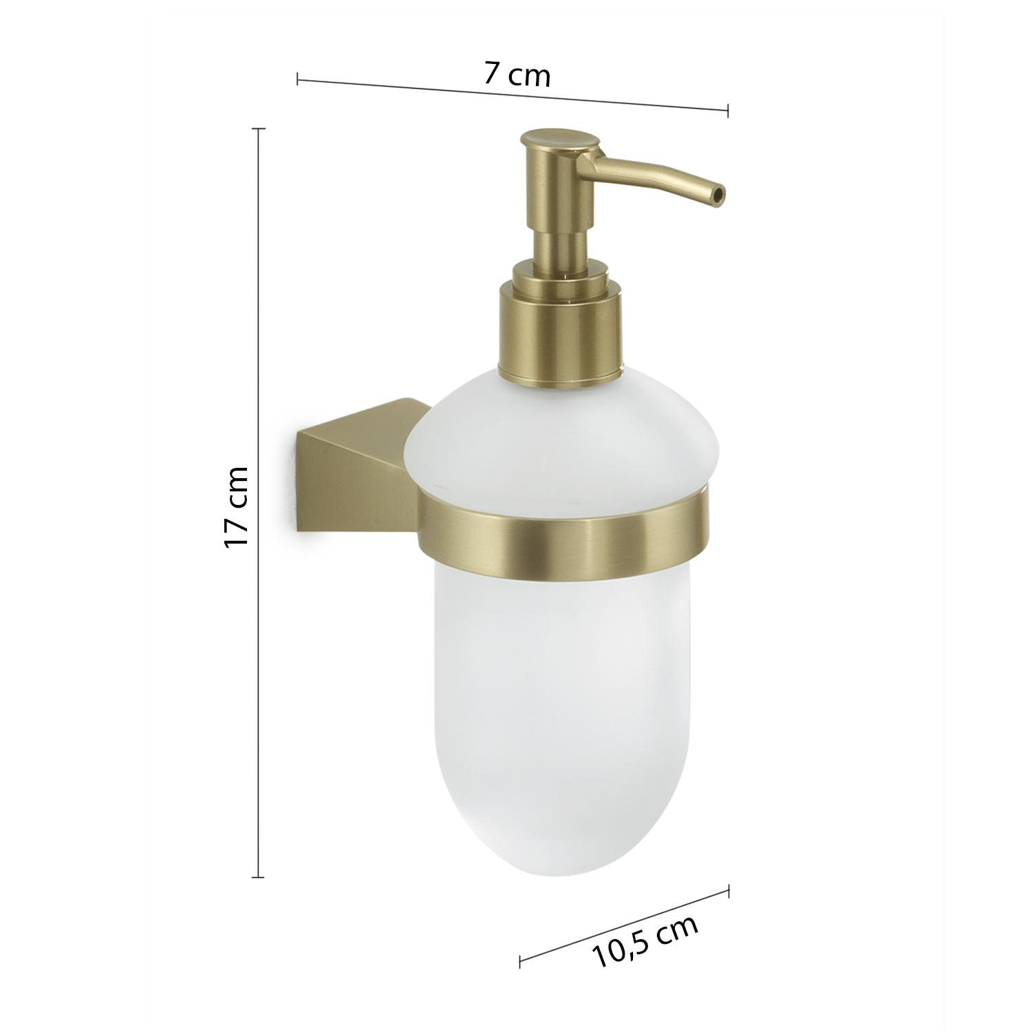 gedy-tonale-distributeur-savon-or-mat image 2