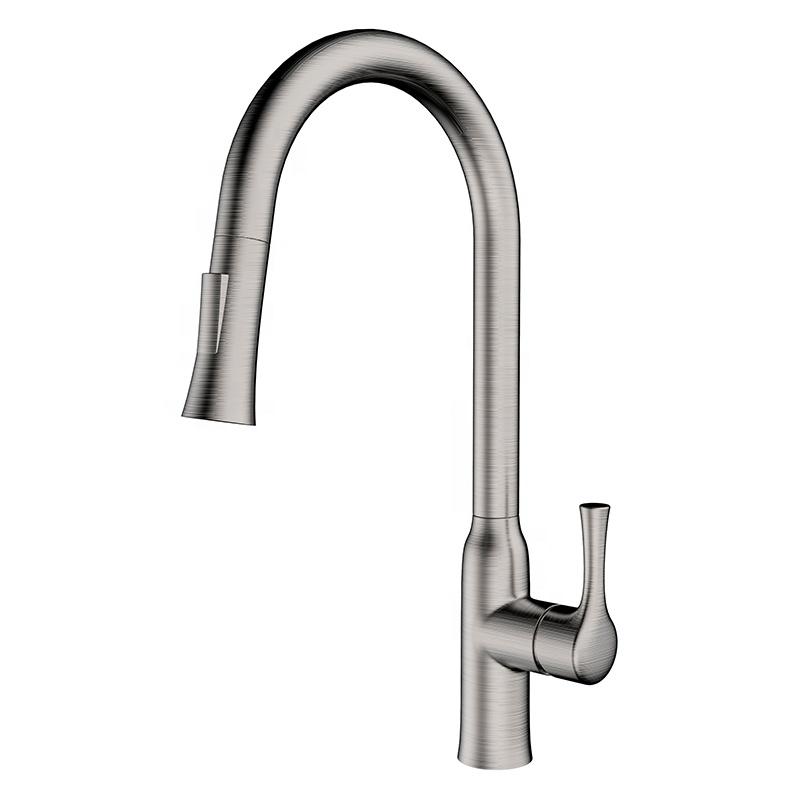 hudor-eas-mitigeur-cuisine-nickel-bross-douchette image 1