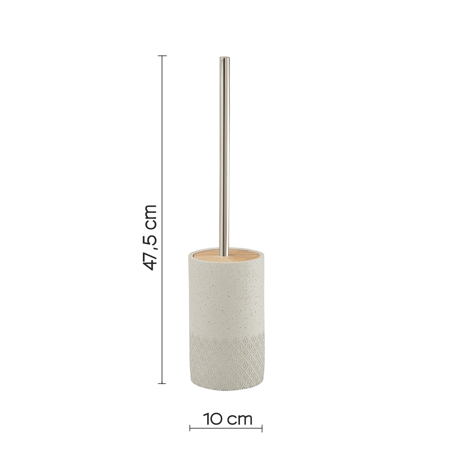 gedy-afrodite-porte-brosse-wc-gris-bamboom image 4