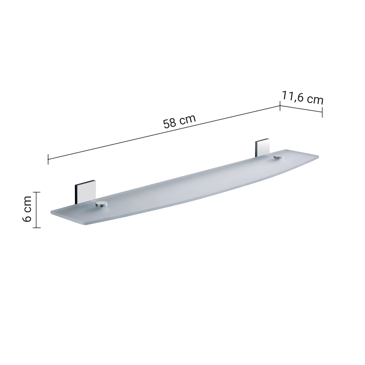 gedy-maine-tag-re-murale-60-cm-chrome-salle-de-bain image 2
