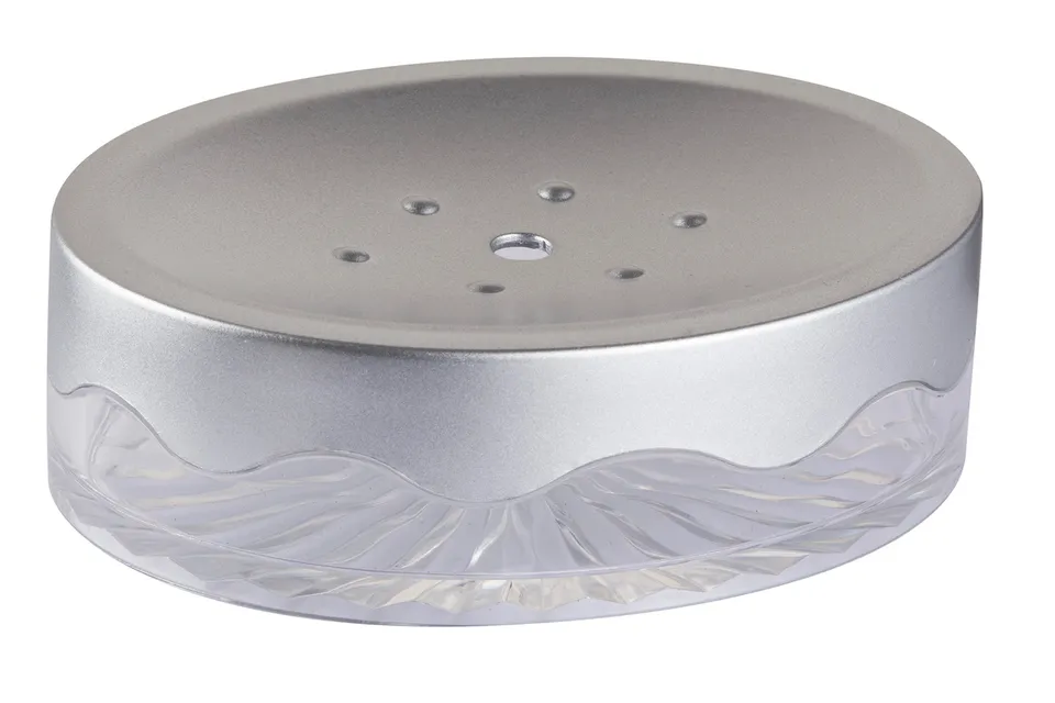 bisk-clear-porte-savon-poser-transparent image 1