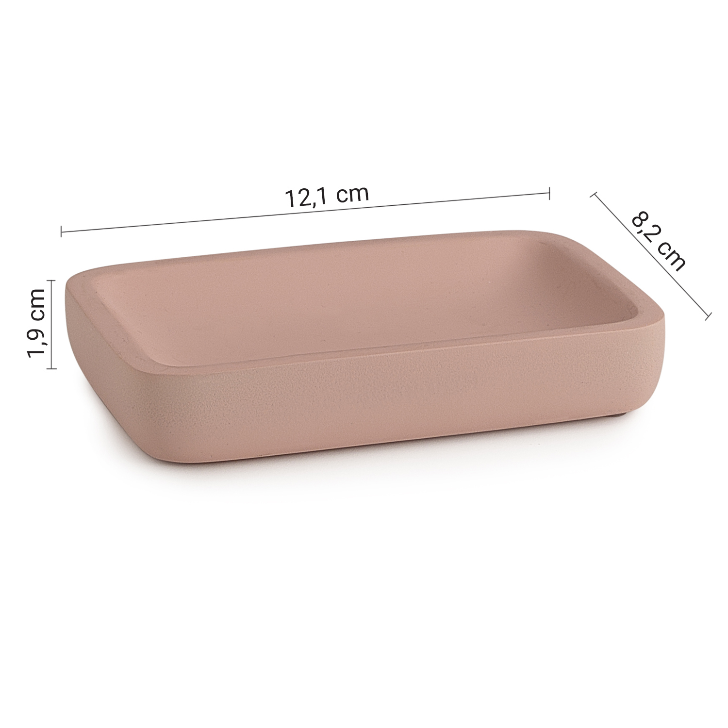 gedy-ylenia-porte-savon-rose-mat image 2