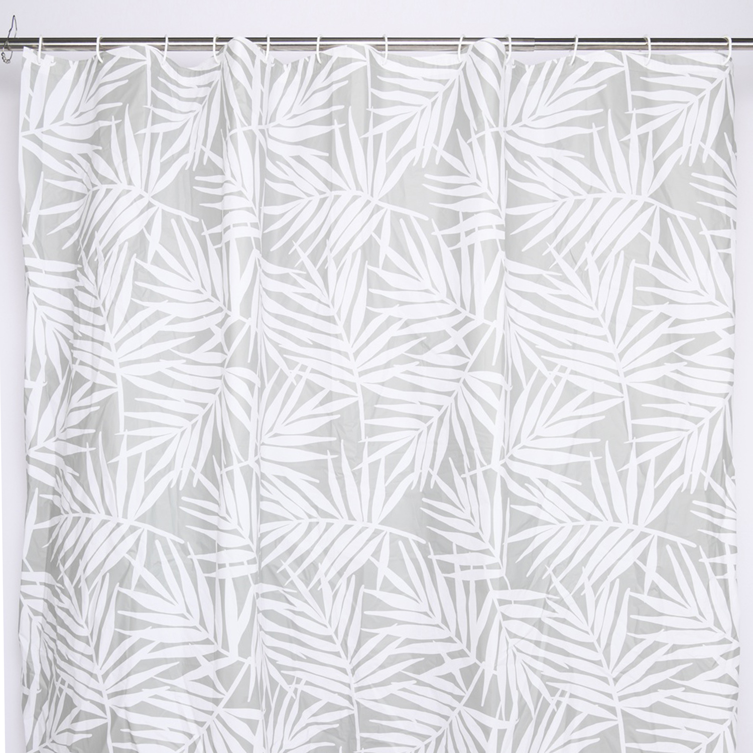 gedy-palme-rideau-de-douche-180x200-cm-blanc-vert image 1
