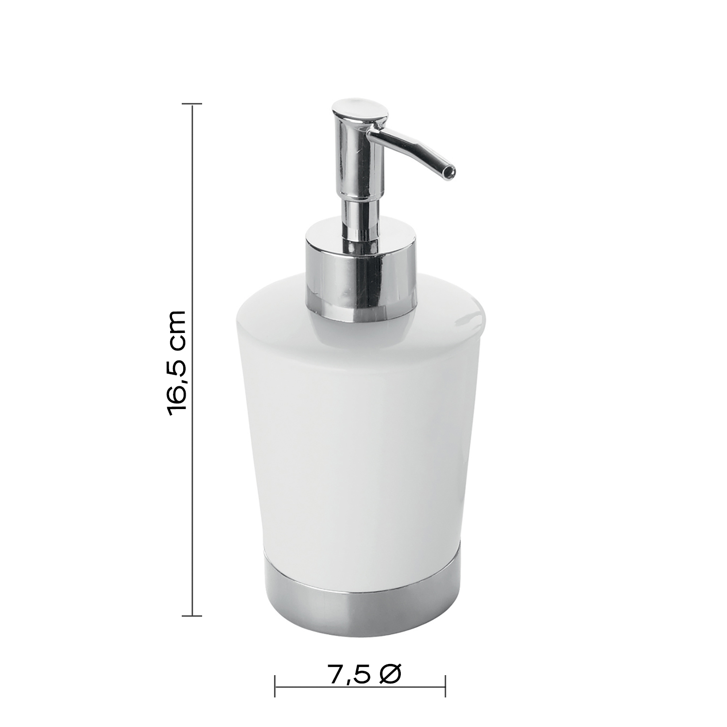 gedy-petunia-distributeur-de-savon-blanc-poser image 2