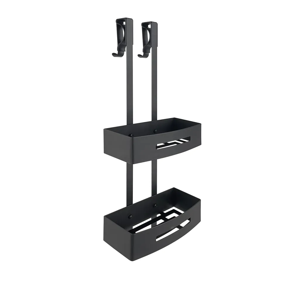 gedy-poseidon-porte-objets-douche-noir-mat image 1