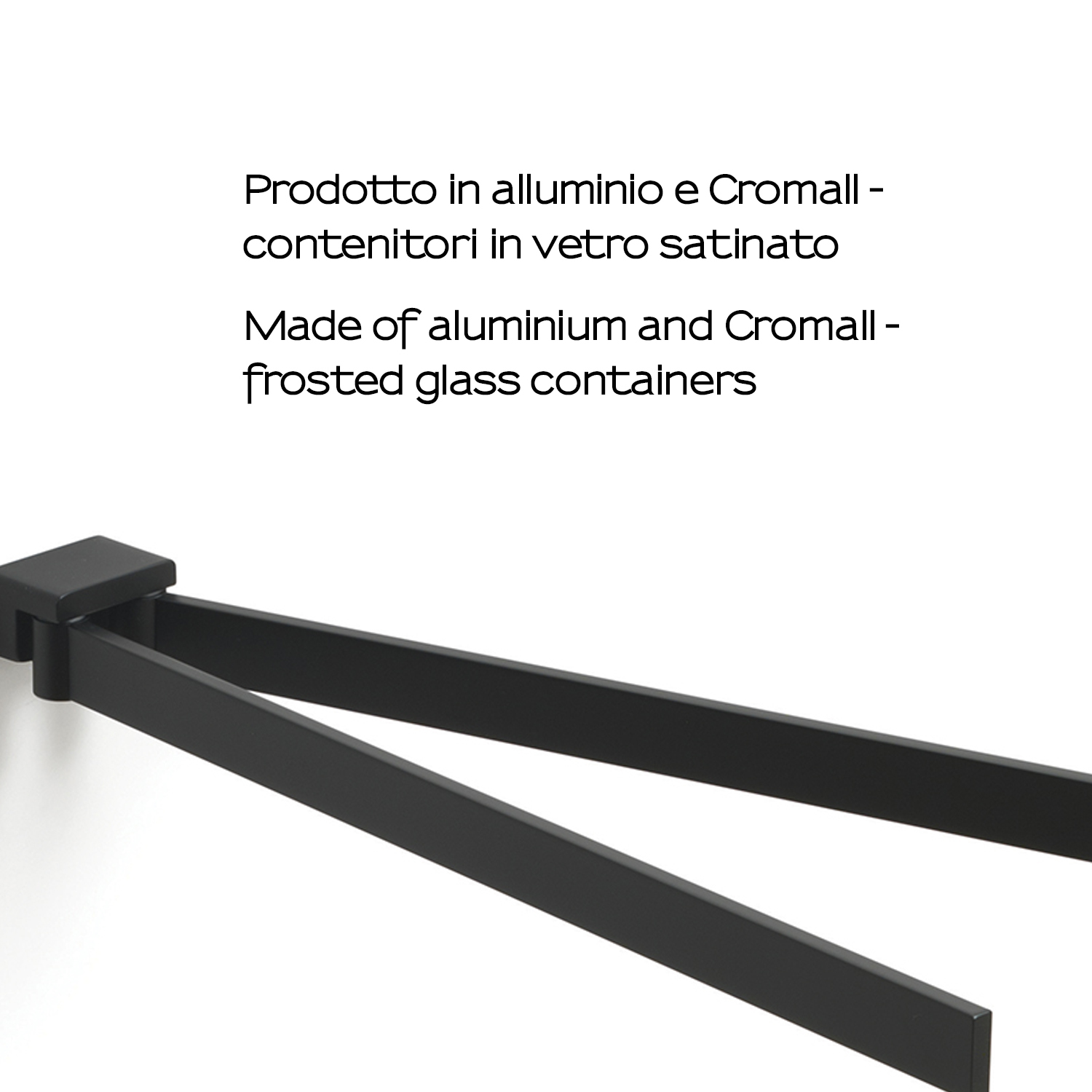 gedy-lounge-porte-serviettes-r-glable-noir-mat image 4