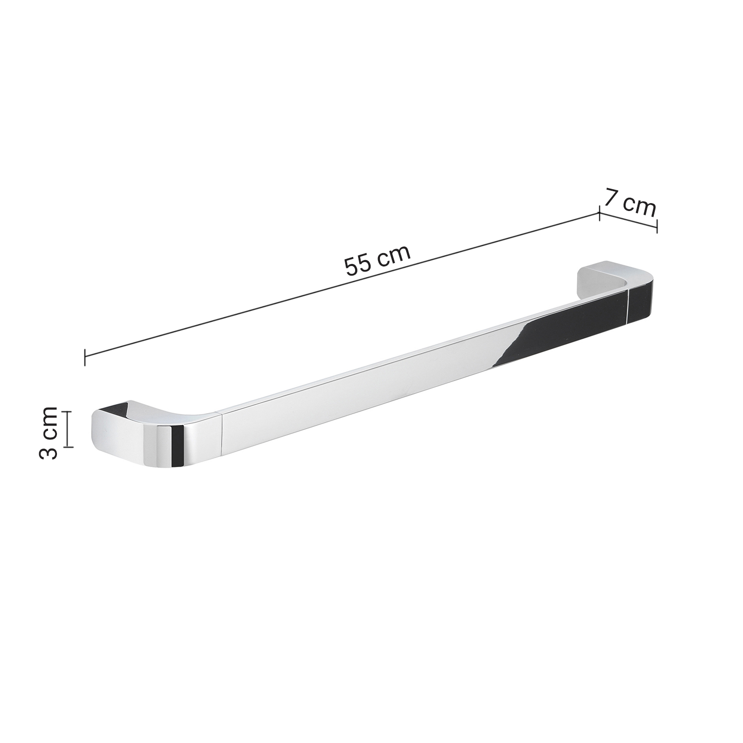 gedy-outline-barre-porte-serviette-55-cm-chrome-2 image 2