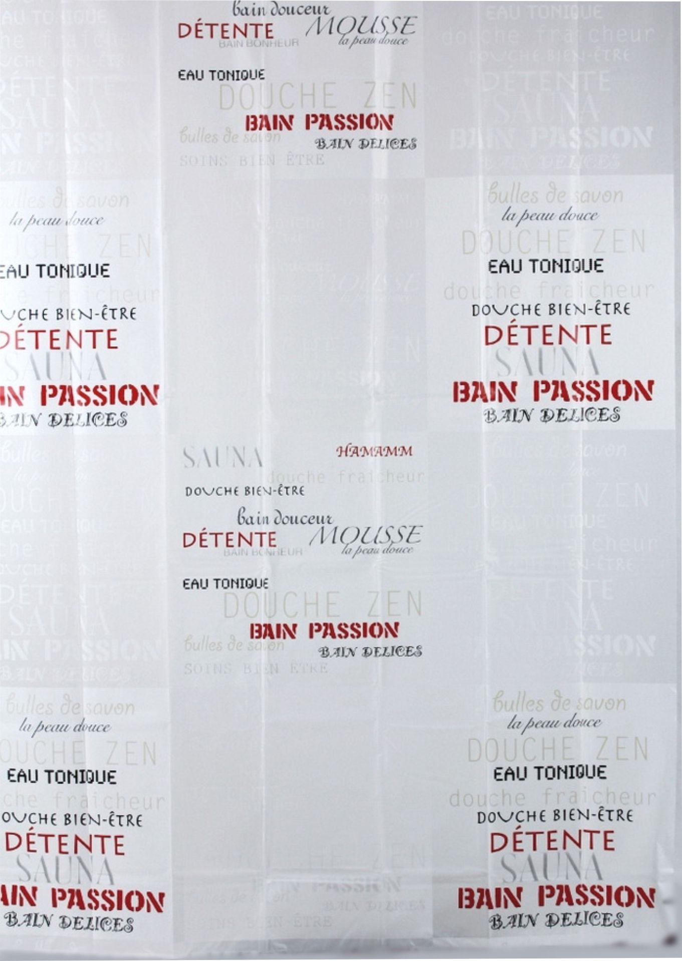 bisk-words-rideau-de-douche-peva-texte-imperm-able image 1