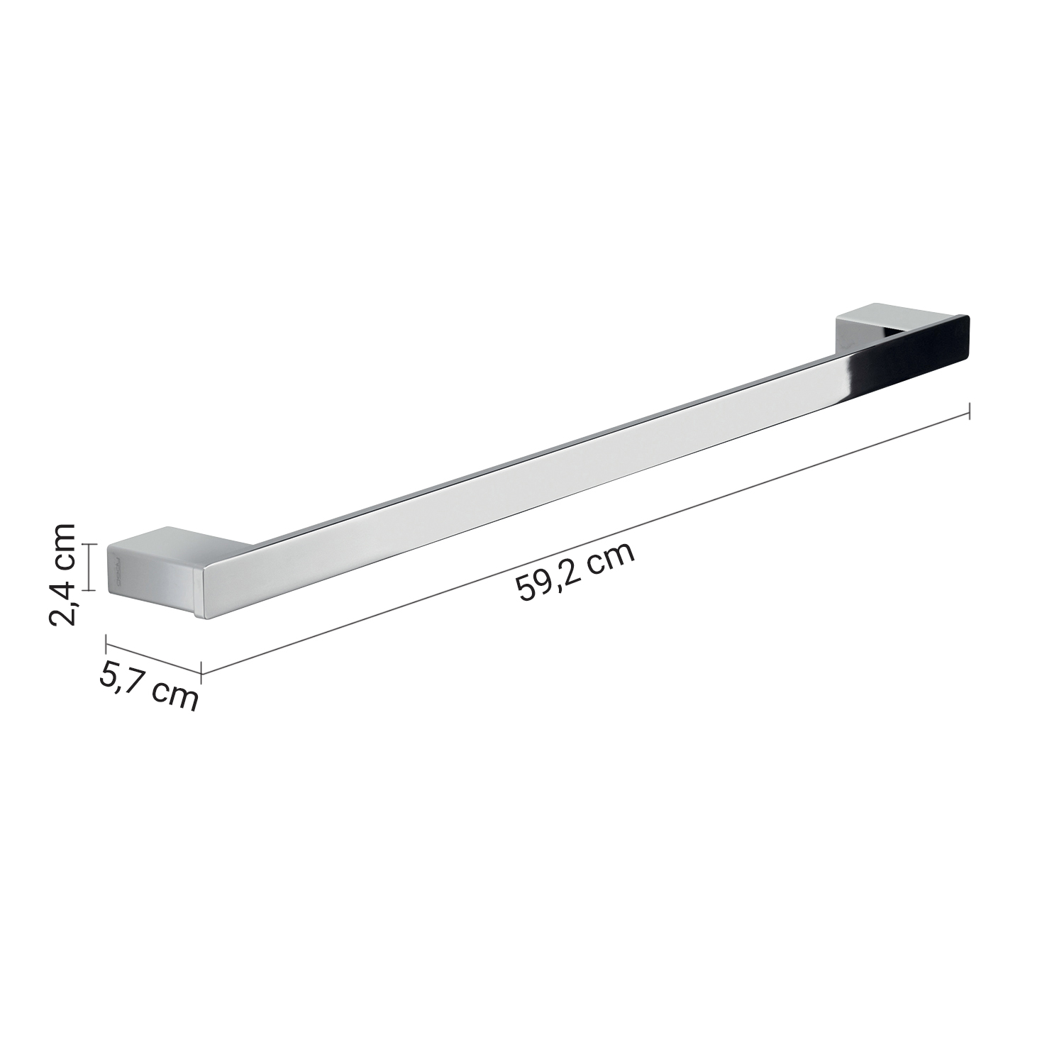 gedy-lounge-barre-porte-serviettes-60-cm-chrome image 2