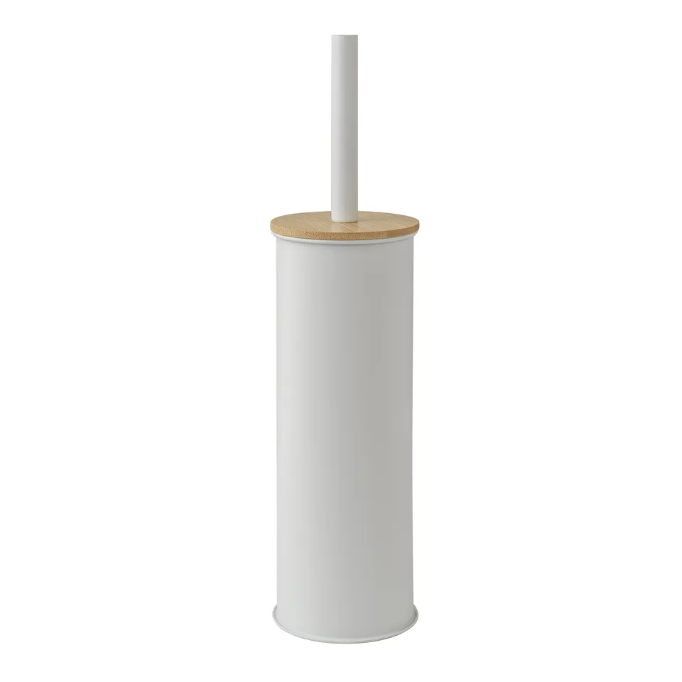 gedy-kenta-porte-brosse-wc-blanc-mat-naturel image 1