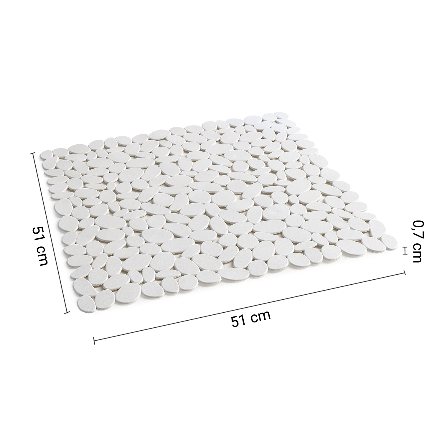 gedy-rio-tapis-de-douche-antid-rapant-blanc-mat image 2