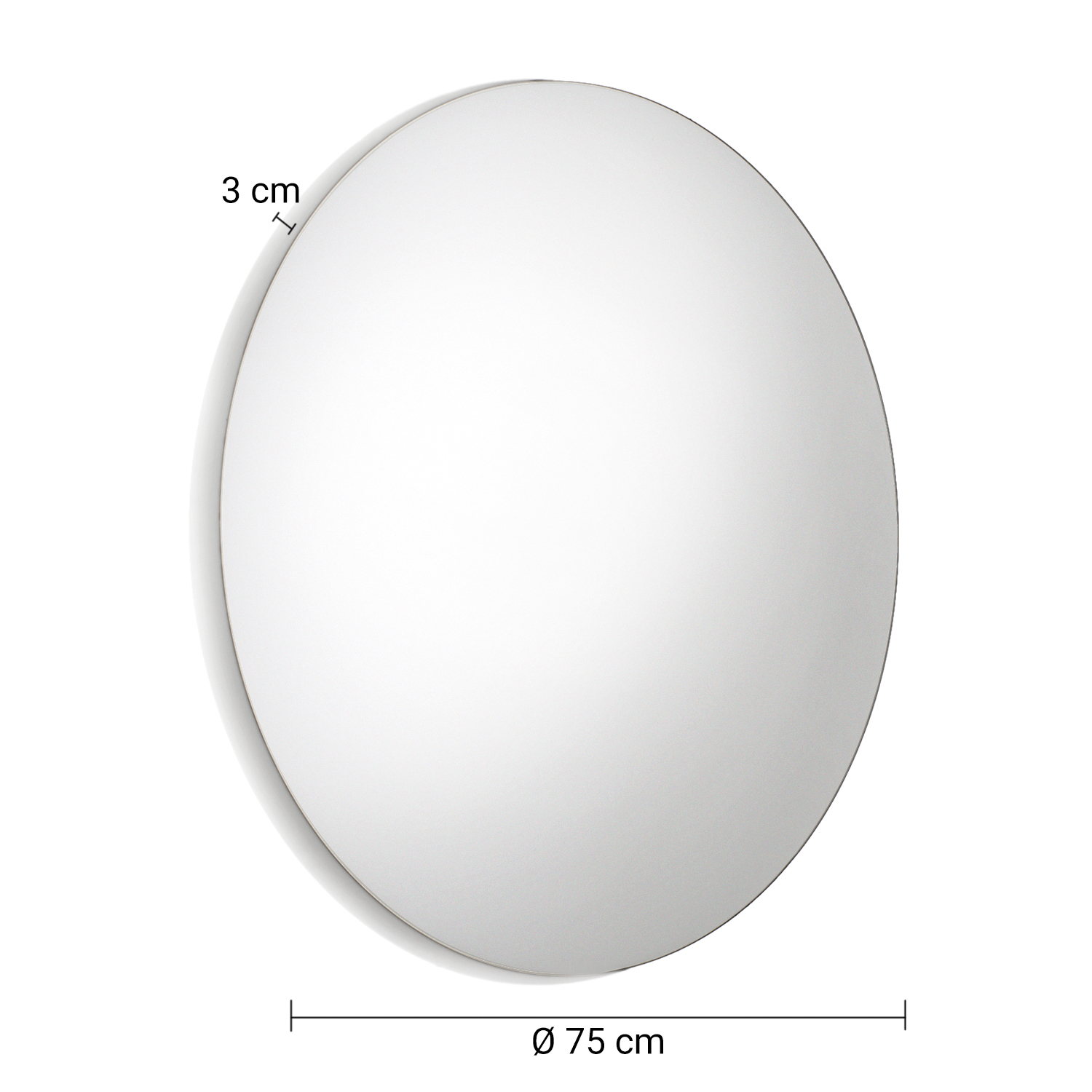gedy-george-miroir-rond-75-cm-bord-poli-transparent image 2