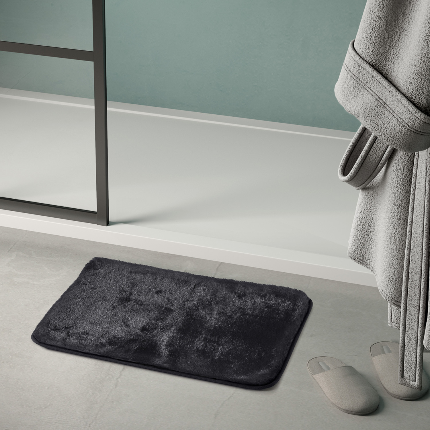 gedy-fuzzy-tapis-de-bain-40x60-noir-2 image 3