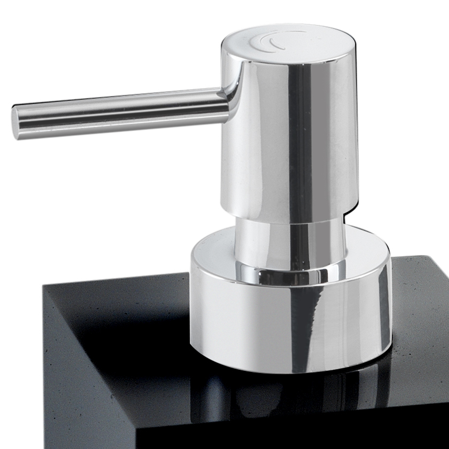 gedy-sofia-distributeur-de-savon-noir-mat-poser image 4