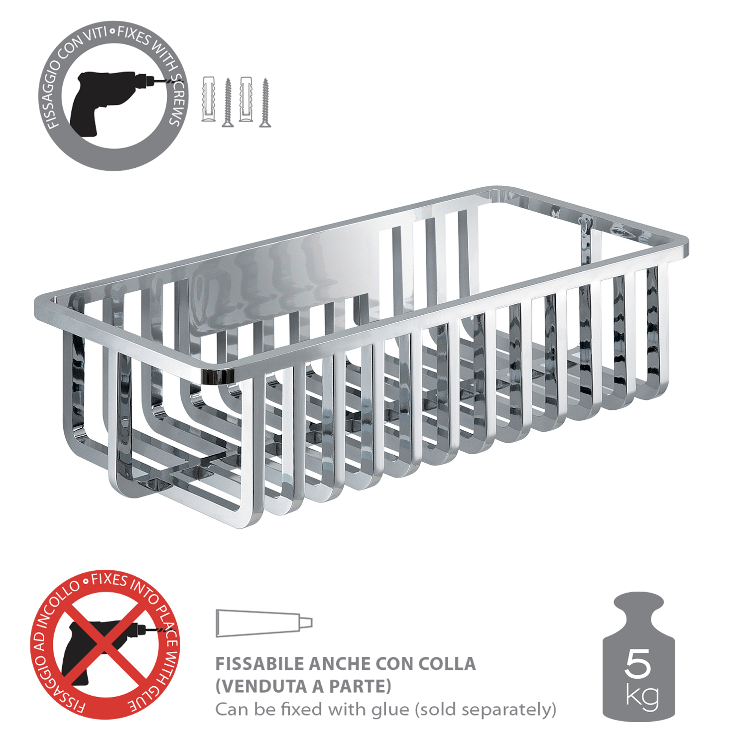 gedy-tiberio-porte-objets-douche-chrome image 4