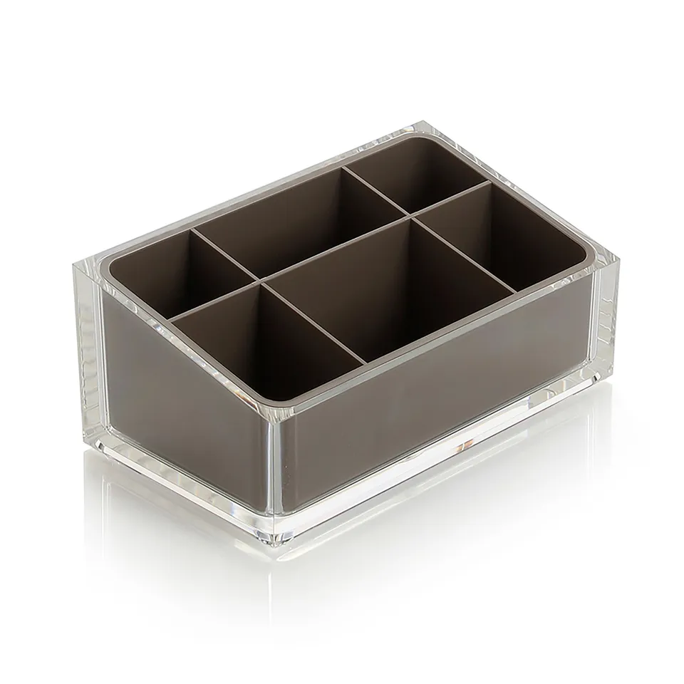 gedy-rainbow-organisateur-salle-de-bain-gris-tourterelle image 1